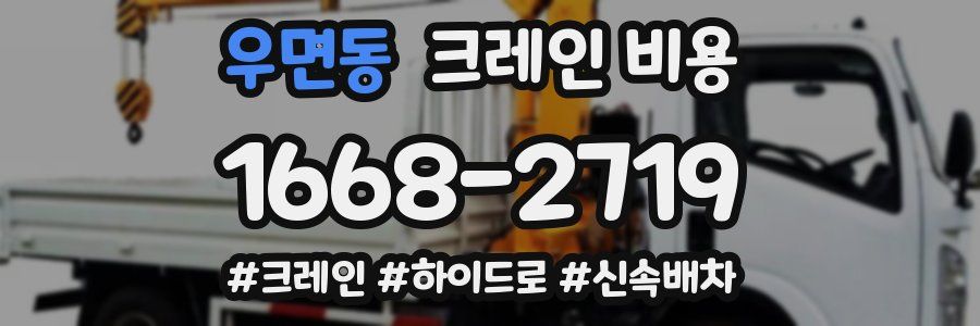 우면동 크레인 비용