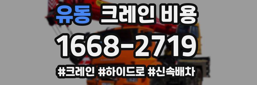 유동 크레인 비용