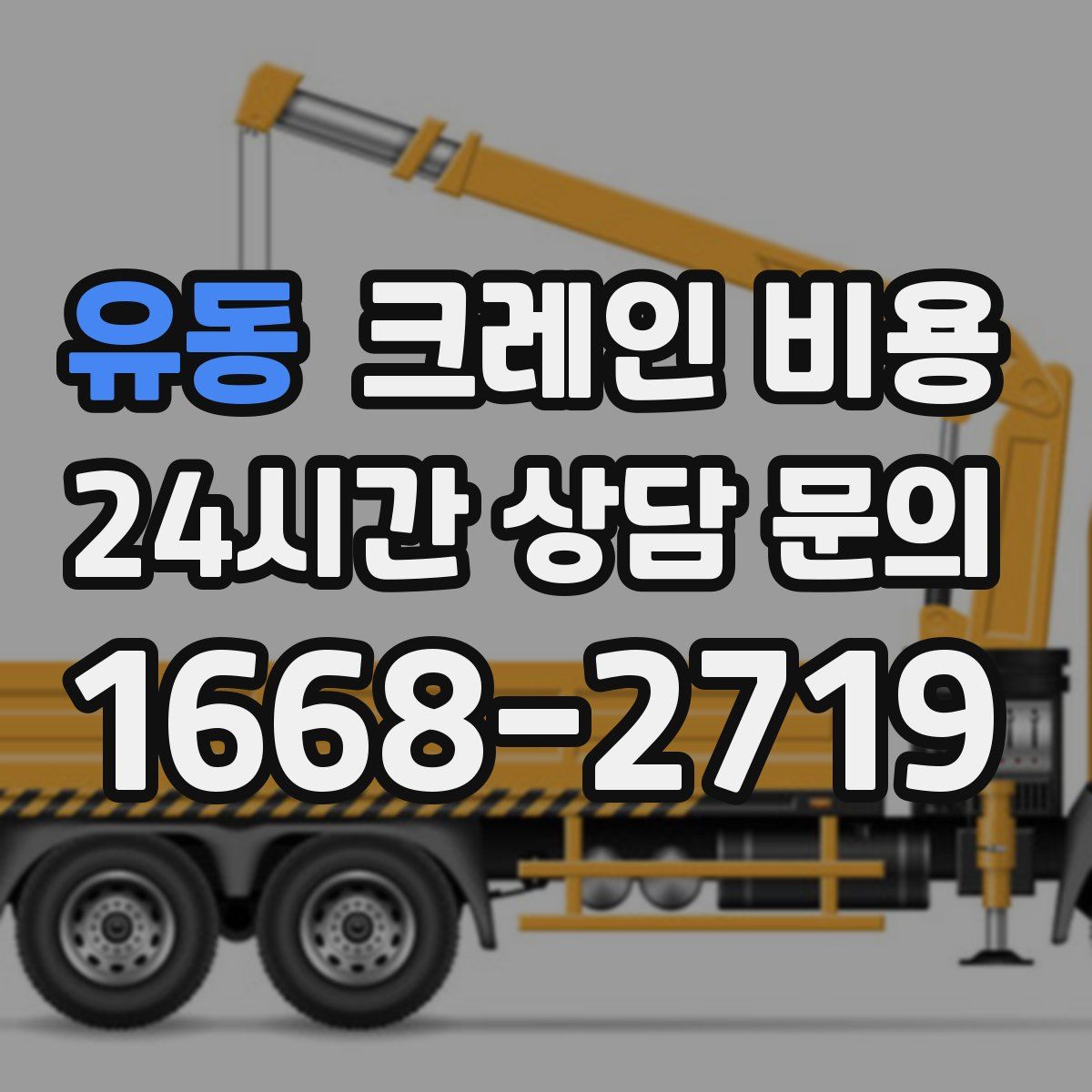 유동 크레인 비용
