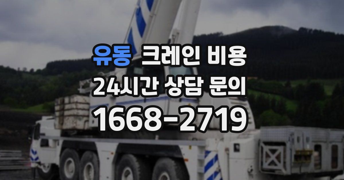 유동 크레인 비용