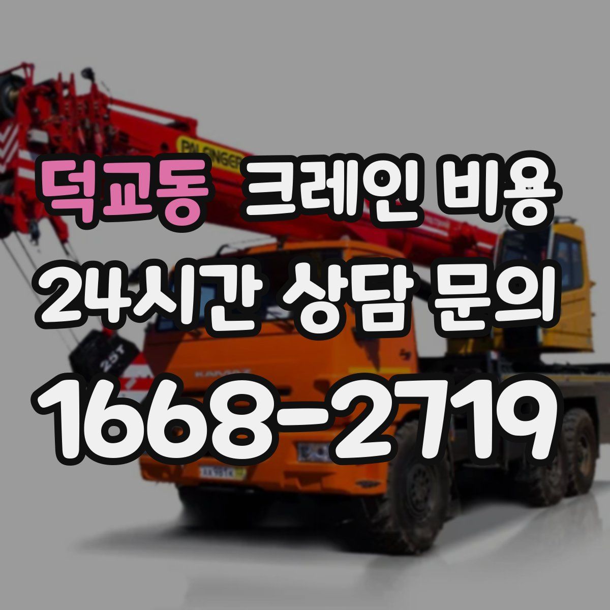 덕교동 크레인 비용