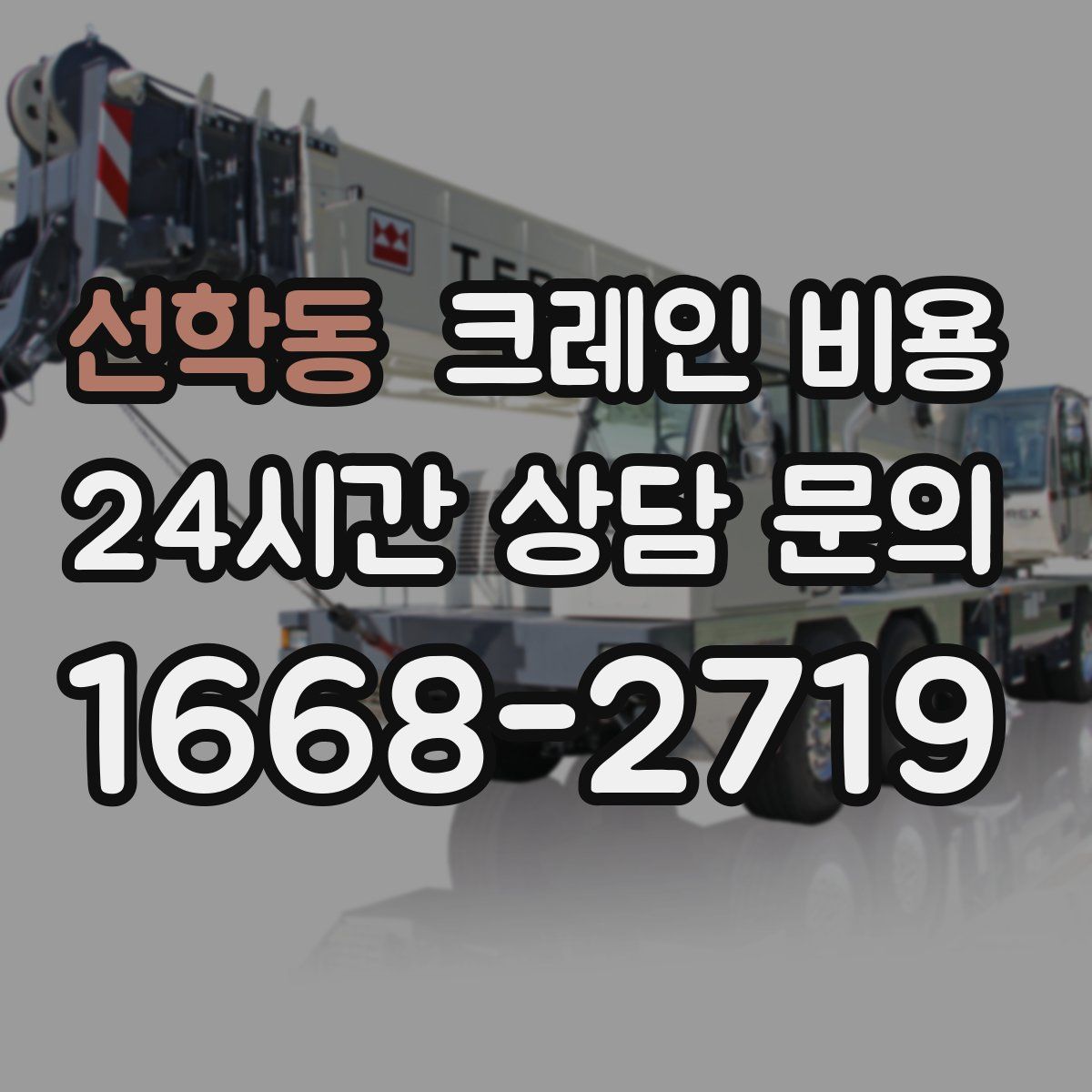 선학동 크레인 비용