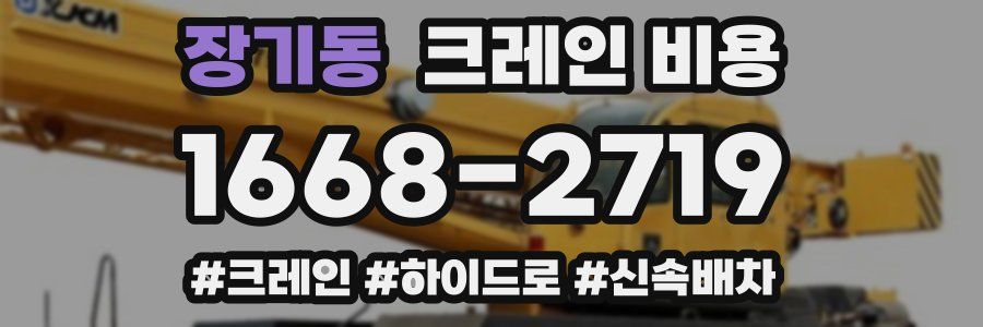 장기동 크레인 비용