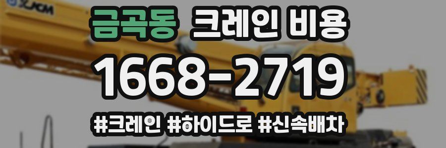 금곡동 크레인 비용