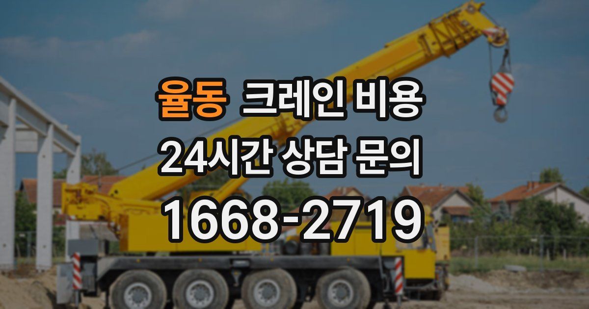 율동 크레인 비용