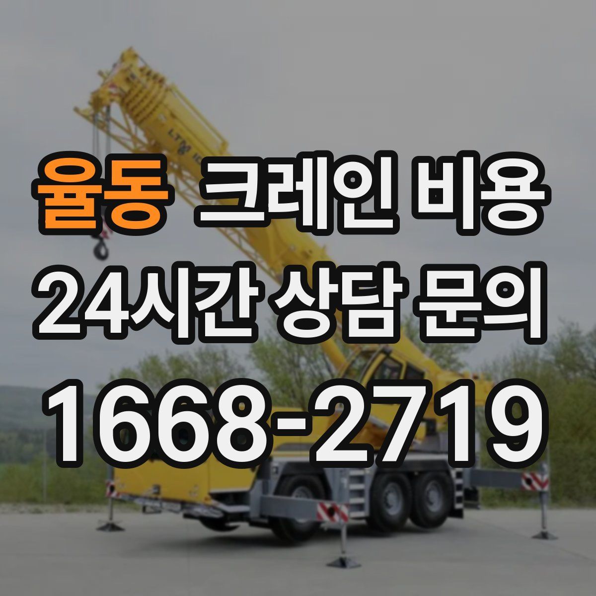 율동 크레인 비용