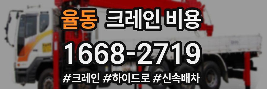 율동 크레인 비용