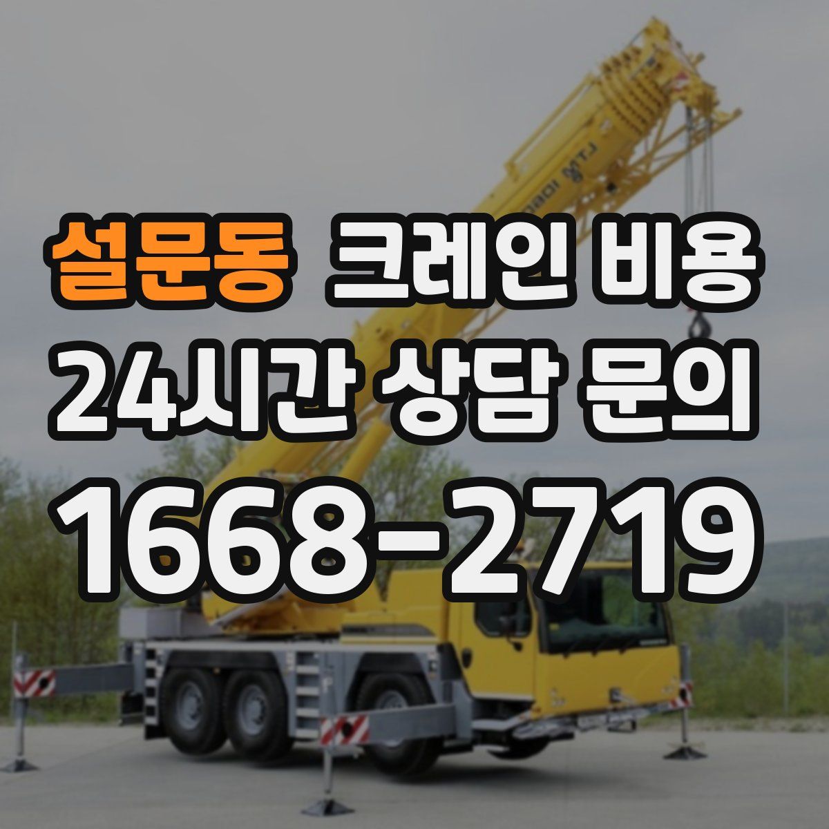 설문동 크레인 비용