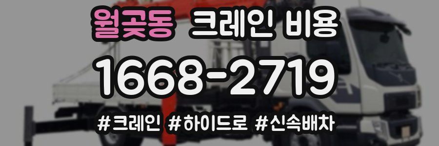 월곶동 크레인 비용
