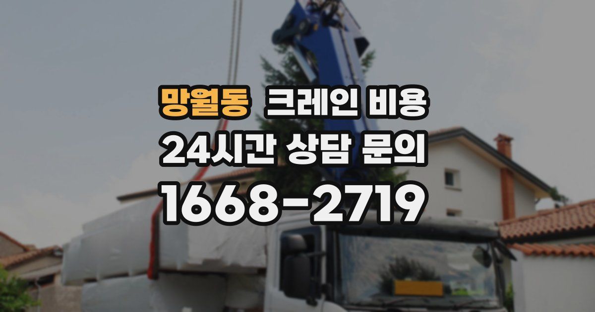 망월동 크레인 비용