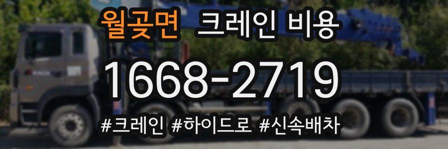 월곶면 크레인 비용