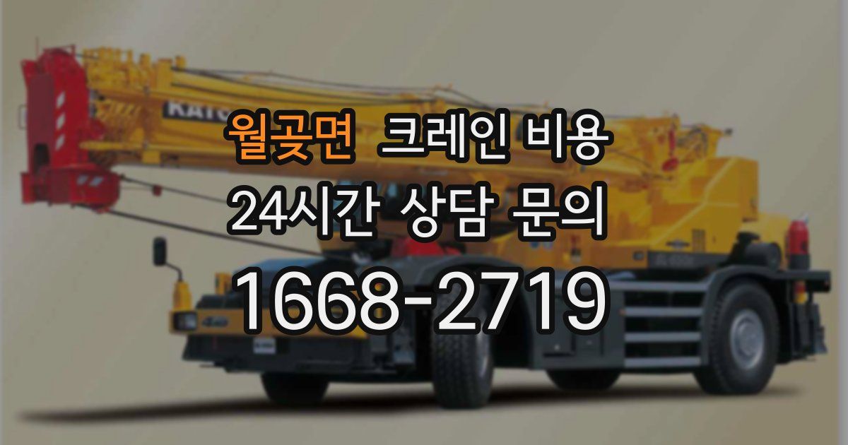 월곶면 크레인 비용