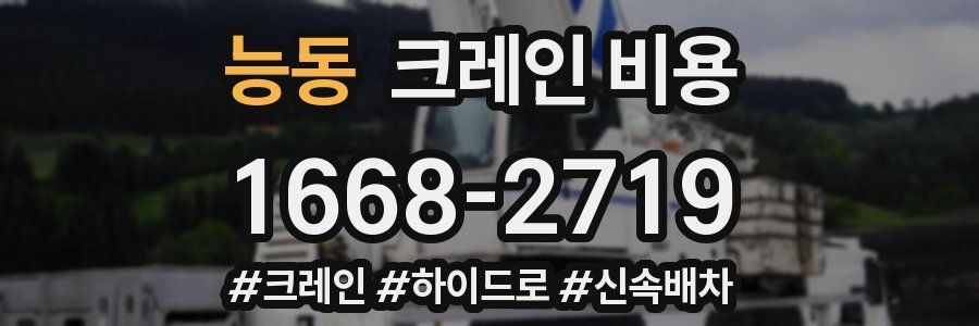 능동 크레인 비용
