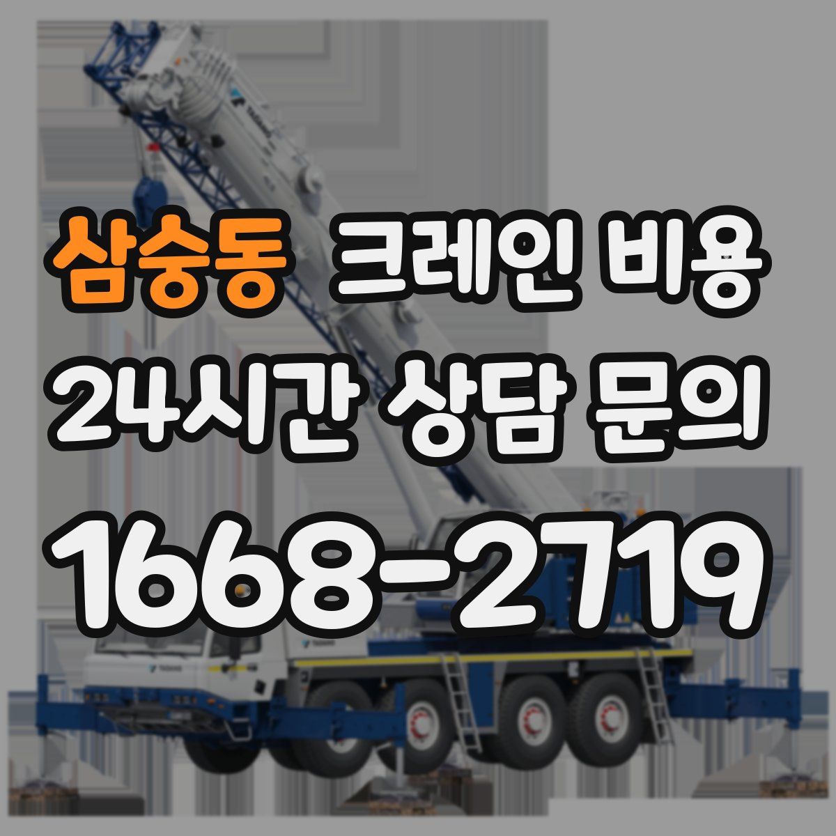삼숭동 크레인 비용