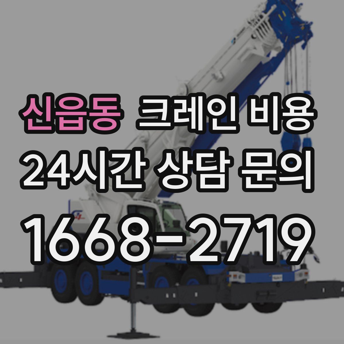 신읍동 크레인 비용