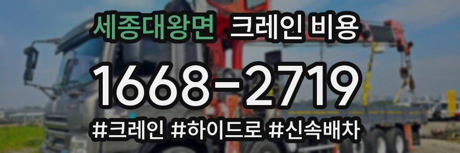 세종대왕면 크레인 비용