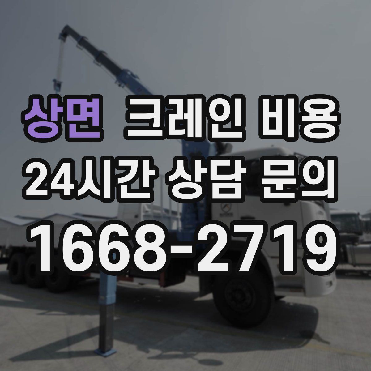 상면 크레인 비용