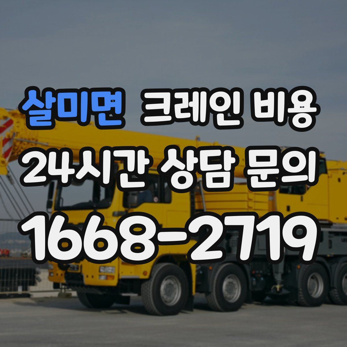 살미면 크레인 비용