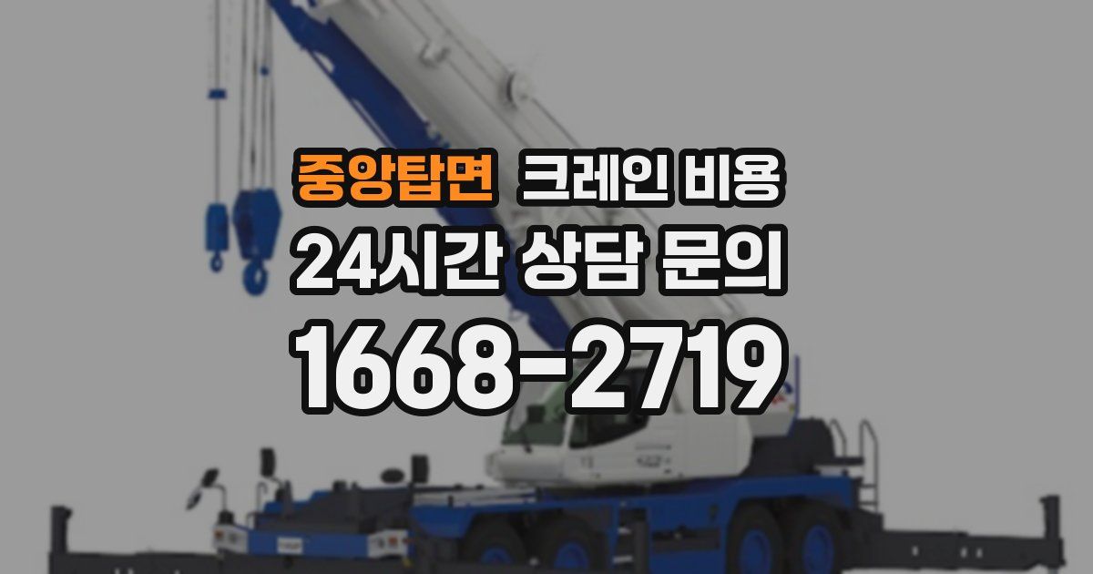 중앙탑면 크레인 비용