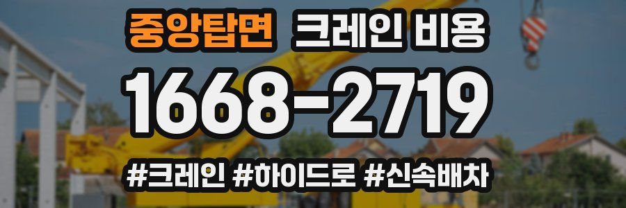 중앙탑면 크레인 비용