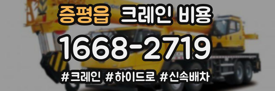 증평읍 크레인 비용