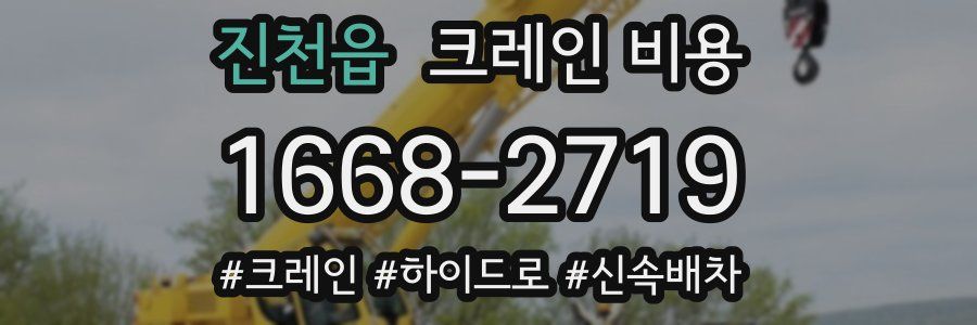 진천읍 크레인 비용