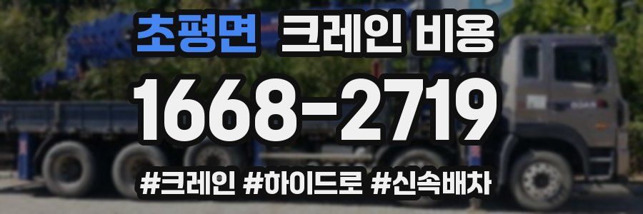 초평면 크레인 비용