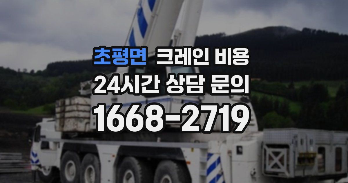 초평면 크레인 비용