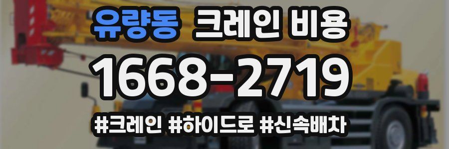유량동 크레인 비용