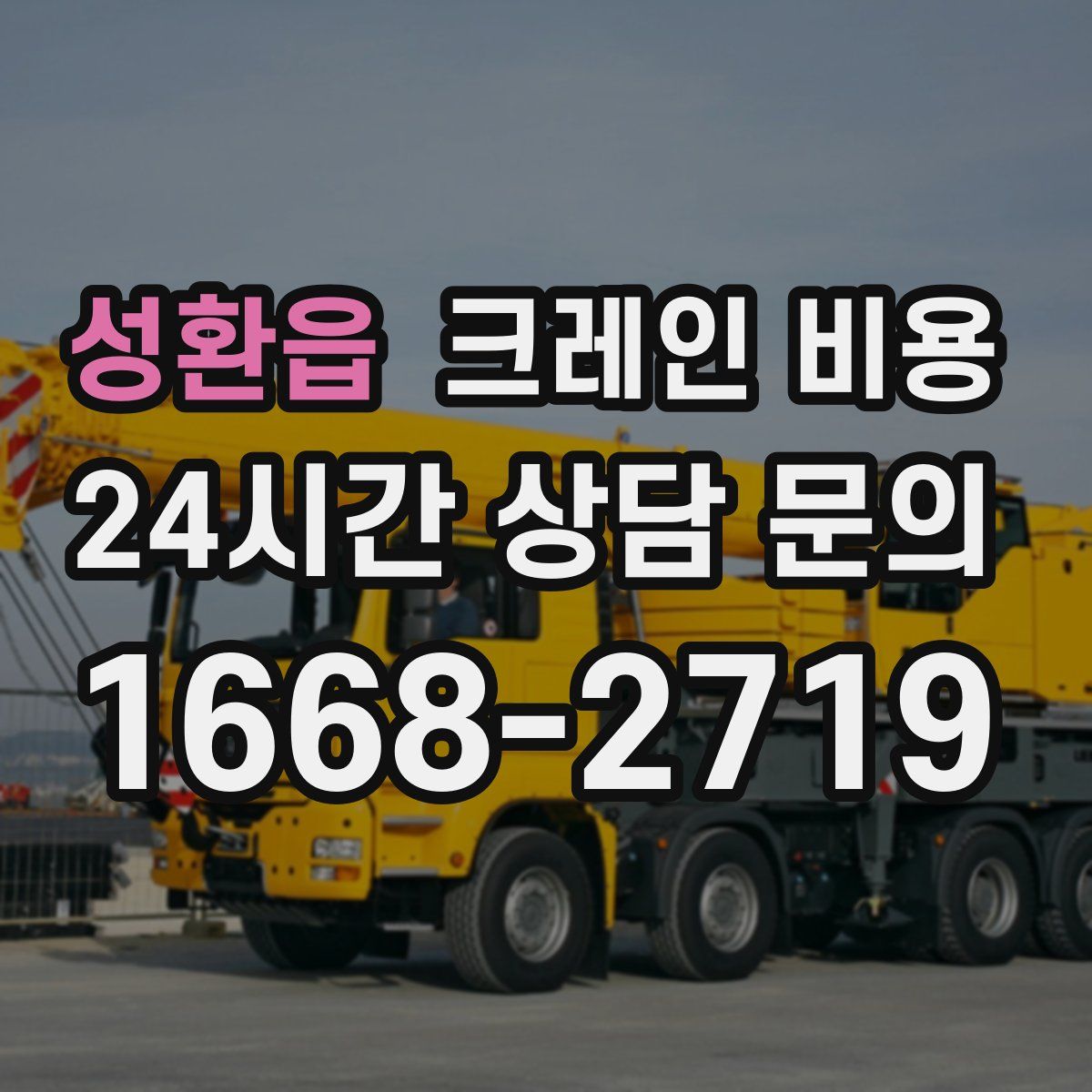 성환읍 크레인 비용