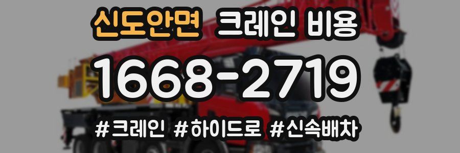 신도안면 크레인 비용
