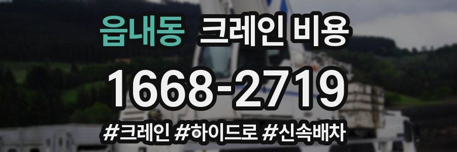 읍내동 크레인 비용
