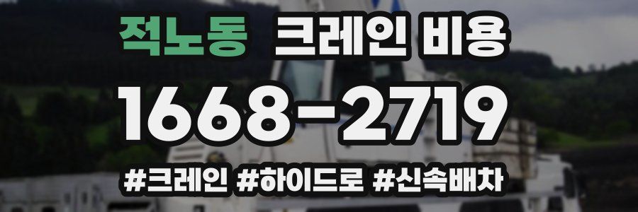 적노동 크레인 비용