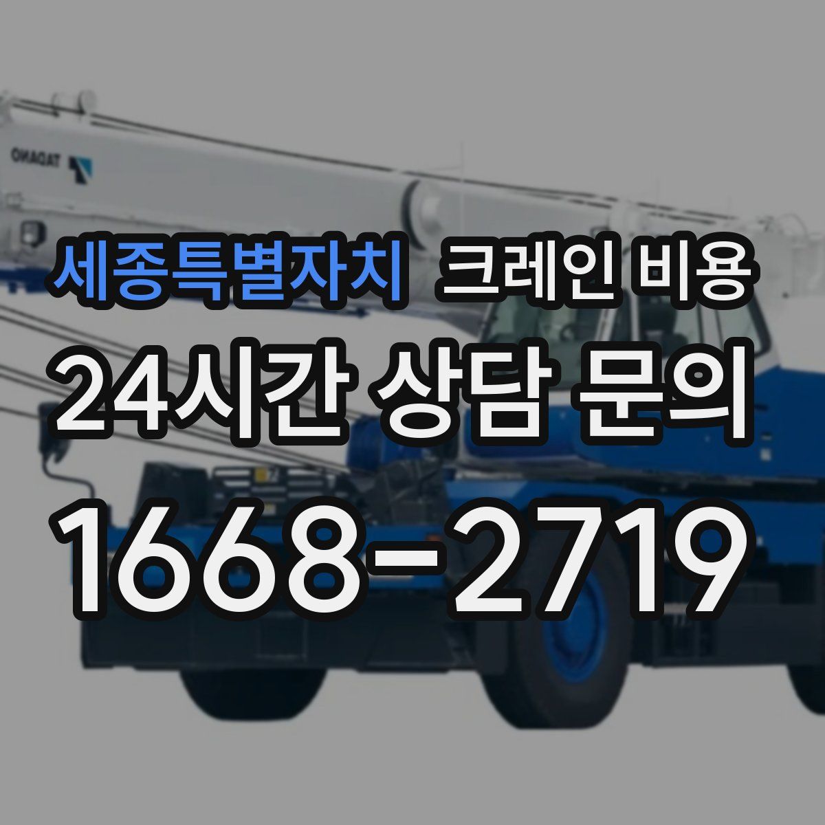 세종특별자치 크레인 비용