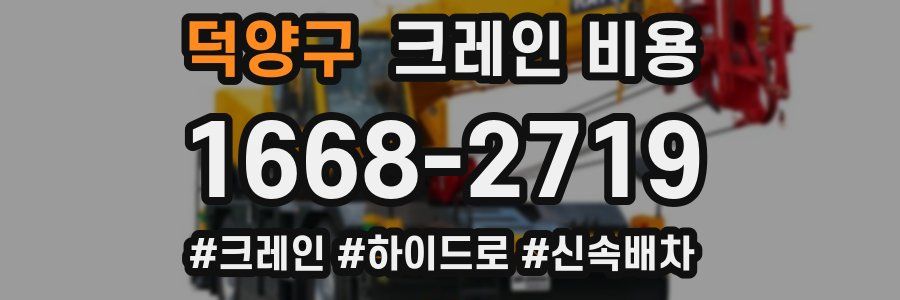 덕양구 크레인 비용