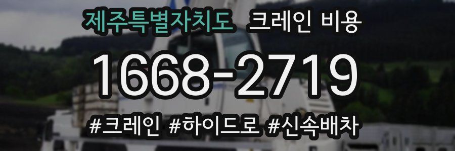 제주특별자치도 크레인 비용
