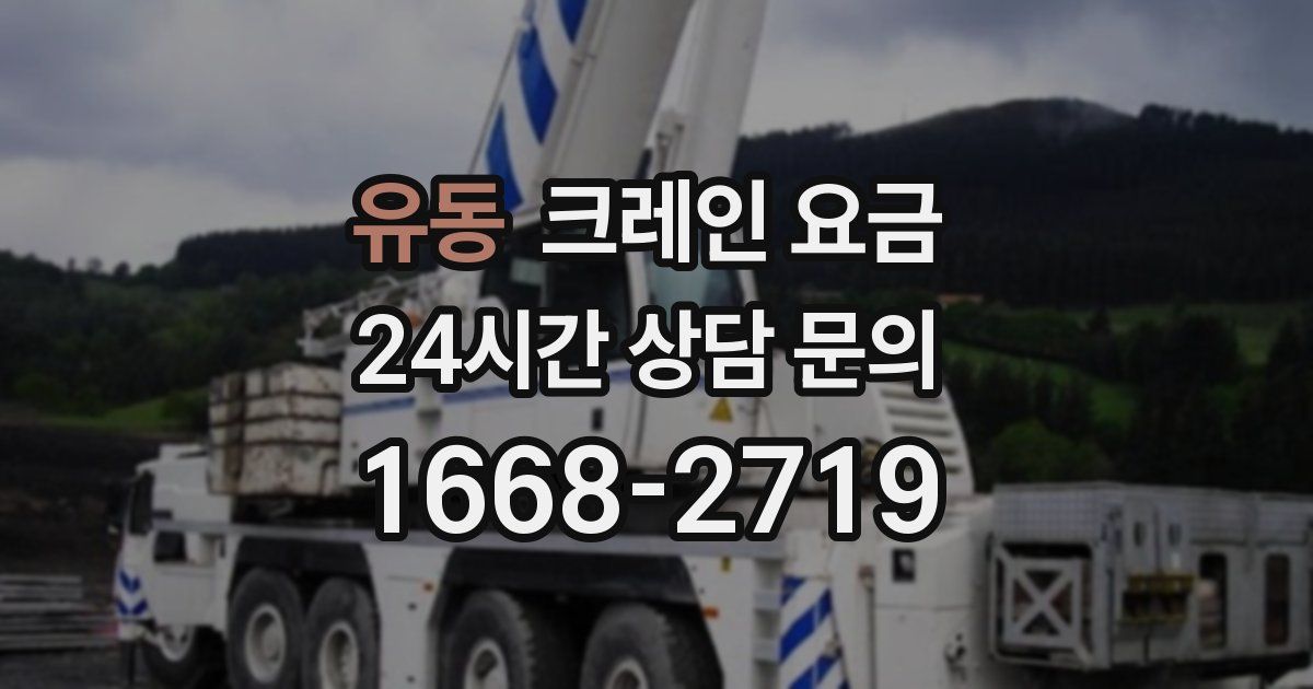 유동 크레인 요금