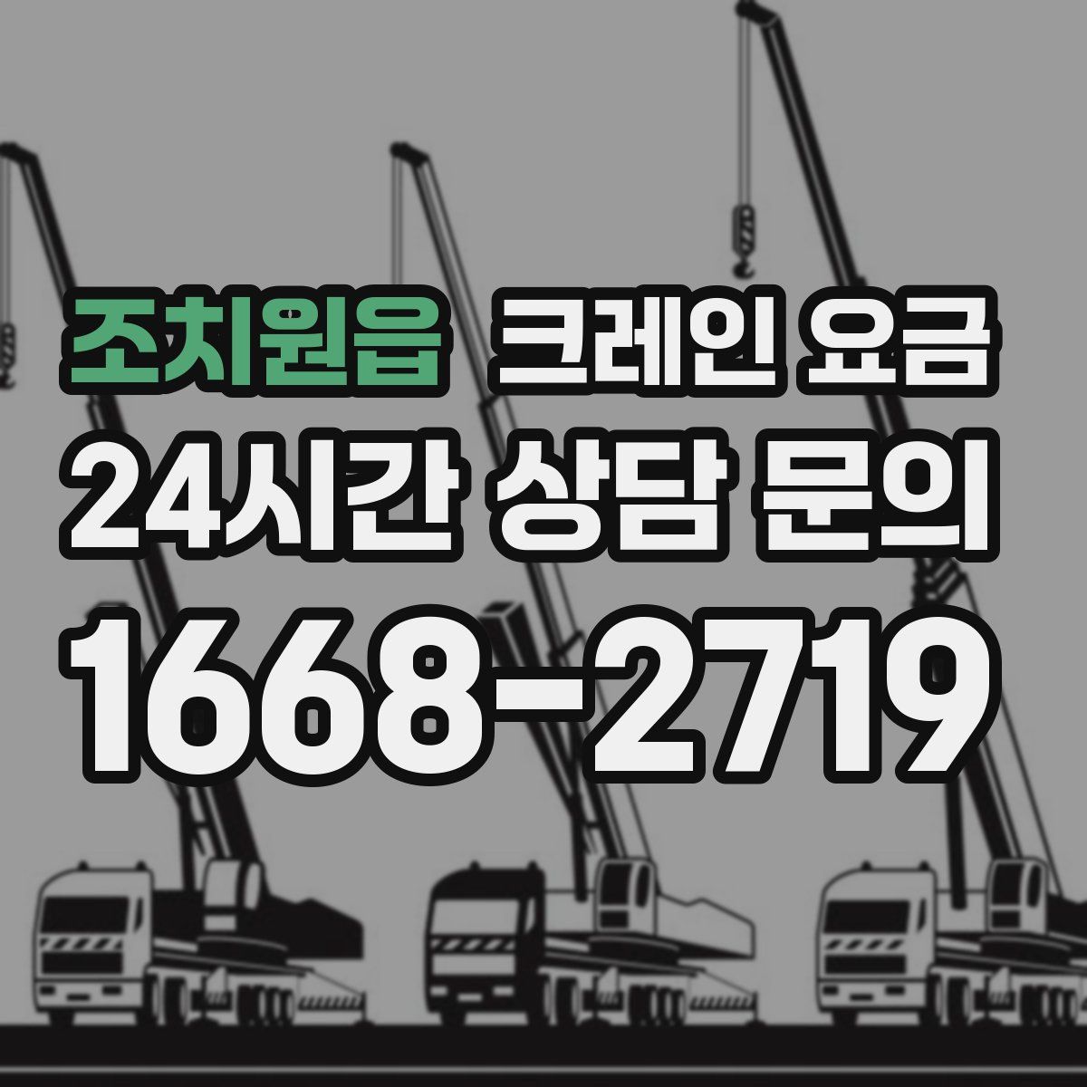 조치원읍 크레인 요금