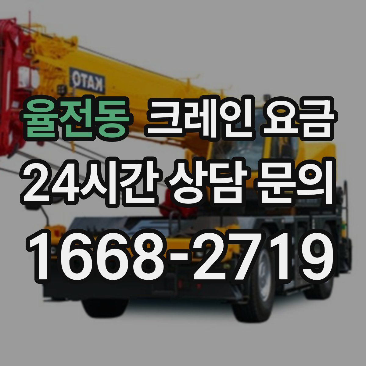 율전동 크레인 요금