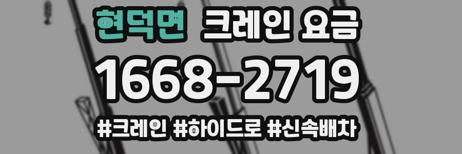 현덕면 크레인 요금