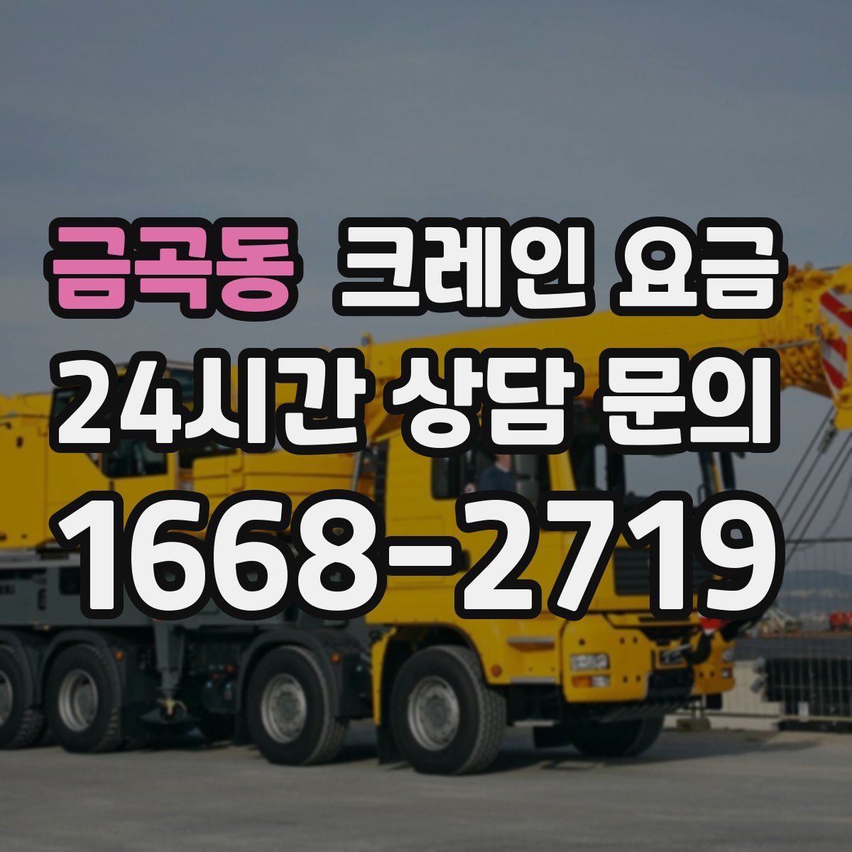 금곡동 크레인 요금