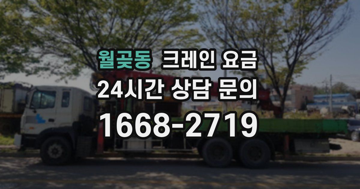 월곶동 크레인 요금