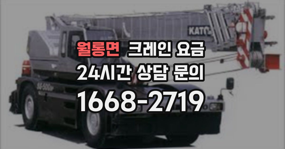 월롱면 크레인 요금