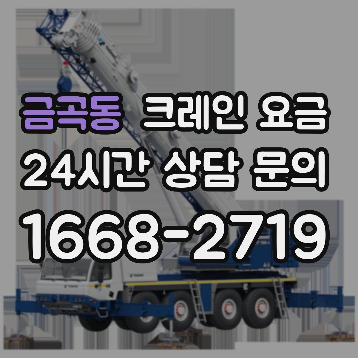 금곡동 크레인 요금