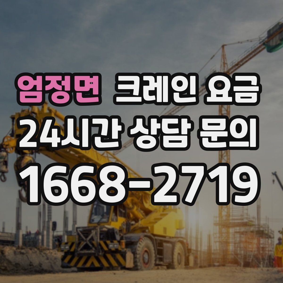 엄정면 크레인 요금