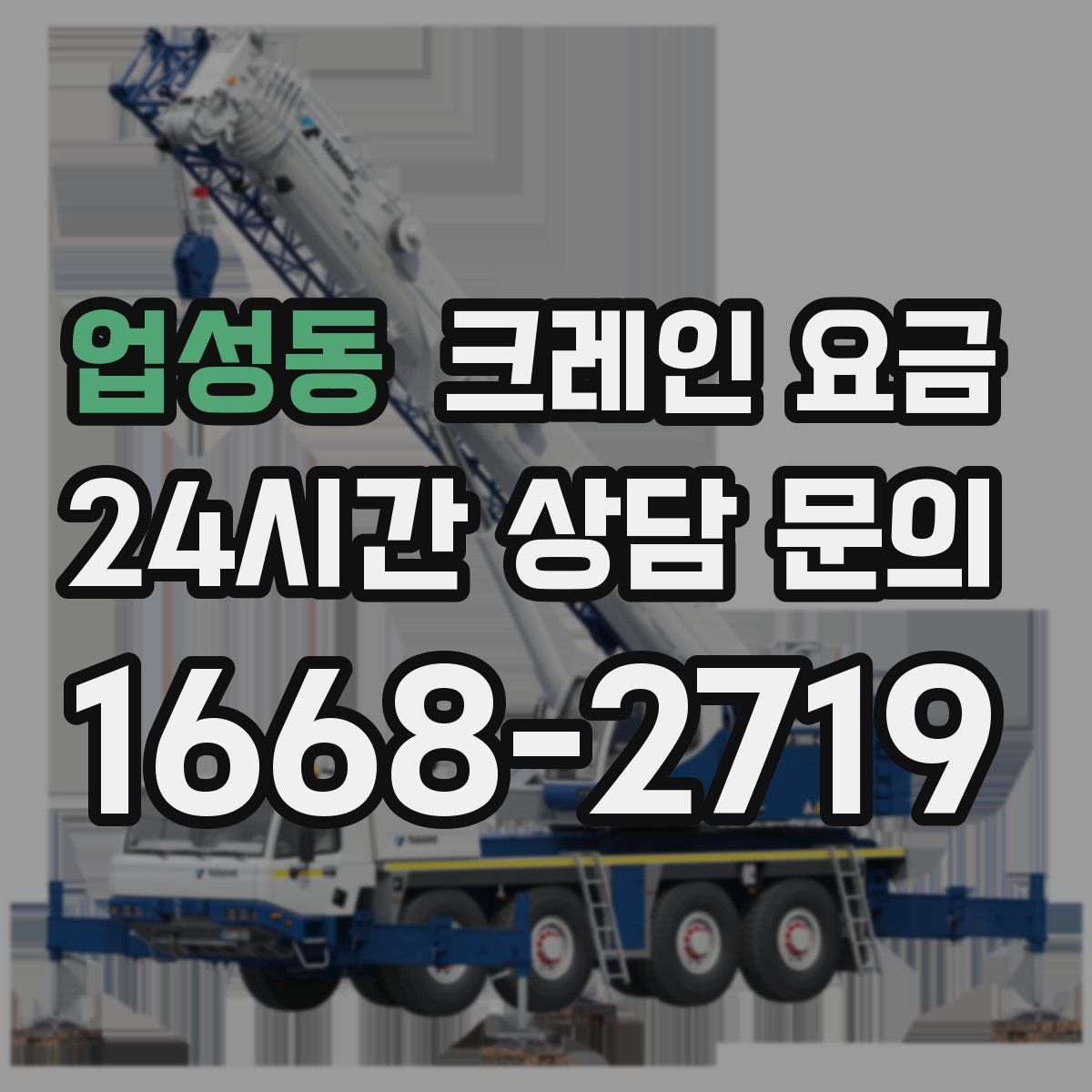업성동 크레인 요금