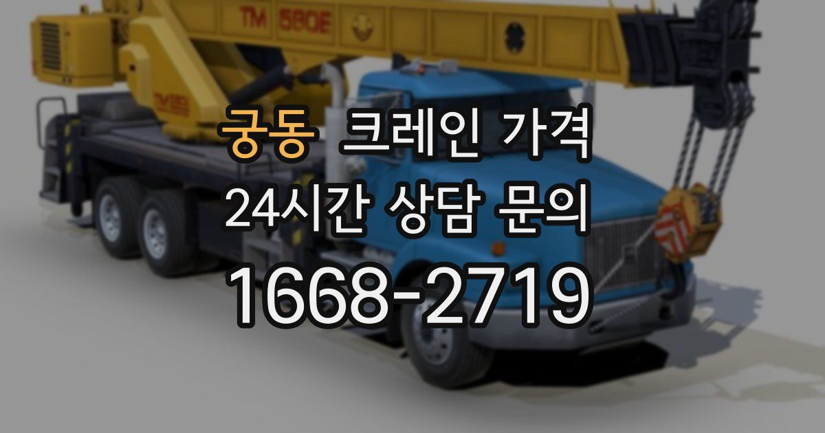 궁동 크레인 가격
