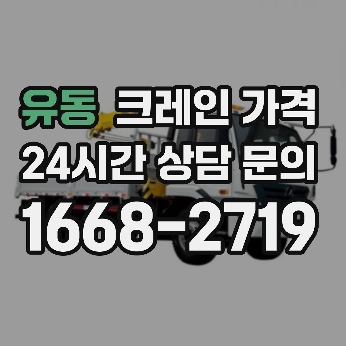 유동 크레인 가격