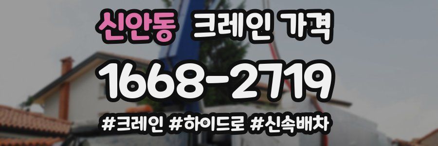 신안동 크레인 가격
