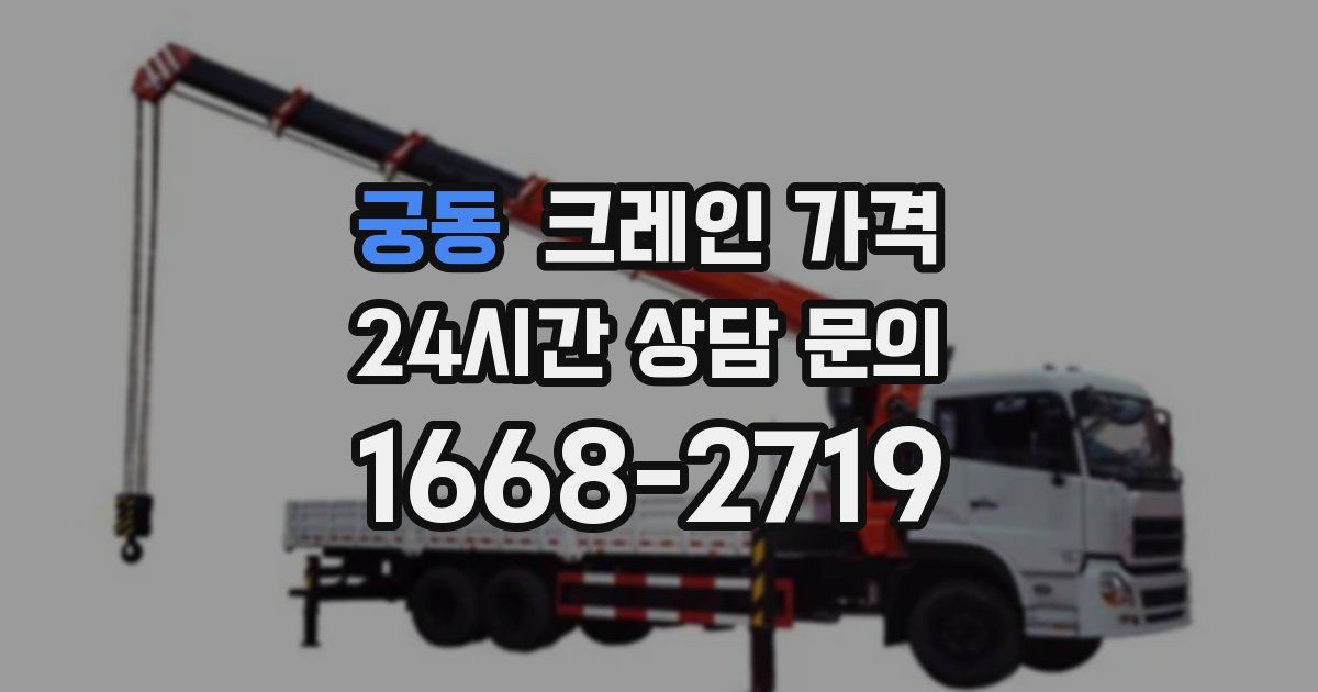 궁동 크레인 가격